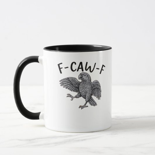 Mug F Caw F Minimal Clean Design (Gauche)