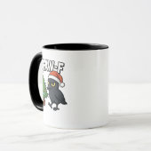 Mug F-caw-f Noël Corbeau Sapin Xmas Arbre Meme (Devant gauche)