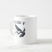 Mug F-Caw-F Oiseau Drôle Corbeau (Devant gauche)