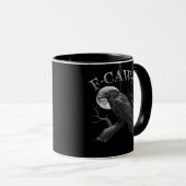 Mug F-Caw-F Oiseau Lune Gothique Design Classique Cool (Devant droit)