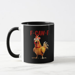 Mug F-Caw-F Poulet Classique Art Vintage