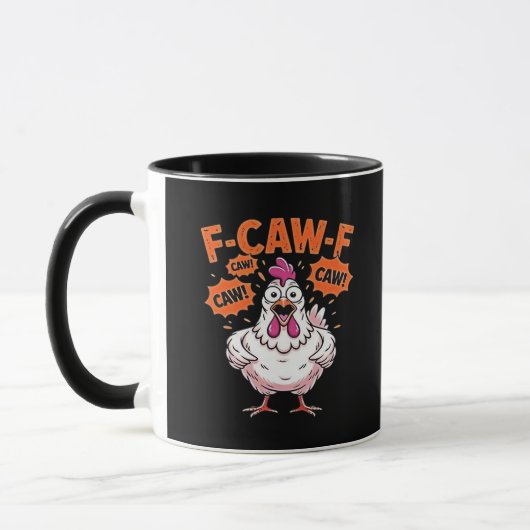 Mug F-Caw-F Poulet Classique Cool Unique (Gauche)
