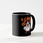 Mug F-Caw-F Poulet Classique Cool Unique (Devant droit)