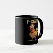 Mug F-Caw-F Poulet Classique Créatif Décontracté (Devant droit)
