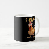 Mug F-Caw-F Poulet Classique Créatif Décontracté (Devant droit)