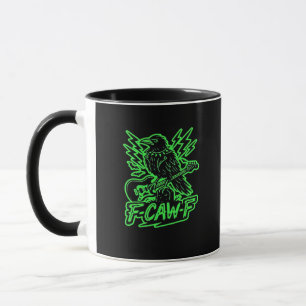 Mug F-Caw-F Poulet Classique Minimaliste Propre