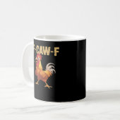 Mug F-Caw-F Poulet Classique Style Basique (Devant gauche)