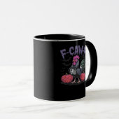 Mug F Caw F Poulet Drôle Classique Style Simple Propre (Devant droit)