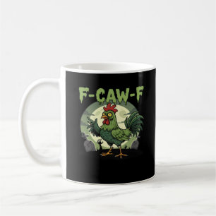 Mug F Caw F Poulet Drôle Halloween Vintage Classique