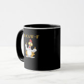 Mug F-Caw-F Poulet Drôle Rétro Classique (Devant gauche)