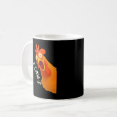 Mug F-Caw-F Poulet Rétro Classique (Devant gauche)