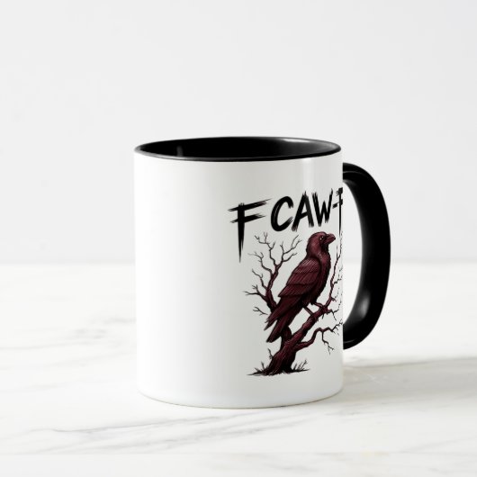 Mug F-Caw-F Raven Classic (Devant droit)