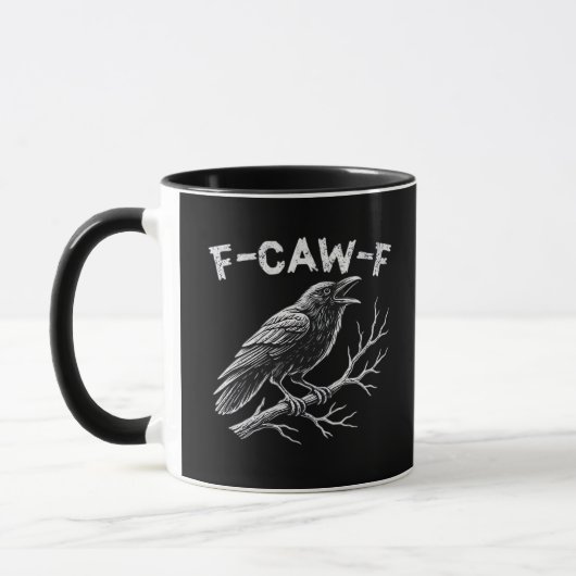 Mug F-Caw-F Style Rétro Classique (Gauche)