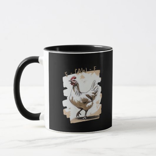Mug F-Caw-F Vintage Graphic (Gauche)