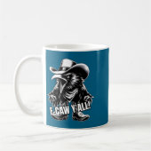 Mug F-caw Y'all Crow Redneck Cowboy Hat Cussing Angry  (Gauche)