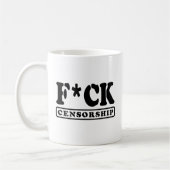 MUG F*CK CENSORSHIP (Gauche)