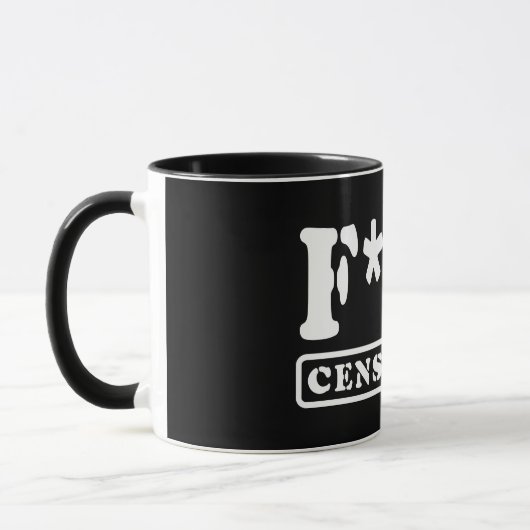 MUG F*CK CENSORSHIP (Gauche)