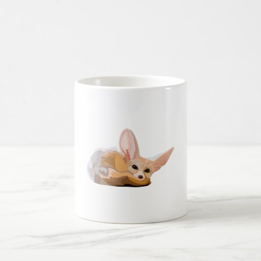 Mug F est pour Fennec Fox (Centre)