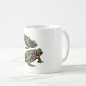 Mug F est pour le crapaud Bellied Fire (Devant droit)