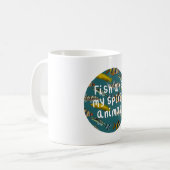 Mug F est pour le poisson (Devant gauche)