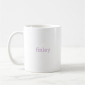 Mug F Monogramme floral initial (Gauche)
