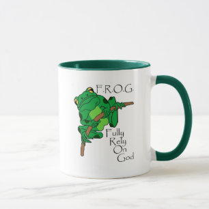 Mug F.R.O.G. Comptez entièrement sur Dieu #1