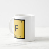 Mug F - Table périodique de la chimie musicale du bugl (Devant gauche)