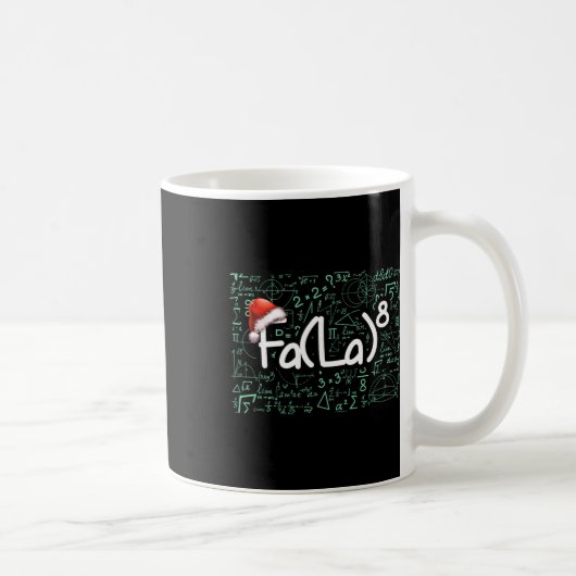 Mug Fa (la) 8 Drôle de maths de Noël Fa La 8 Professeu (Droite)