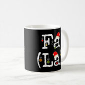 Mug Fa La 8 - Funky Math de Noël Nerd, Funny Math Te (Devant droit)