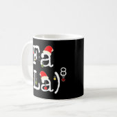 Mug Fa La 8 - Funky Math de Noël Nerd, Funny Math Te (Devant gauche)
