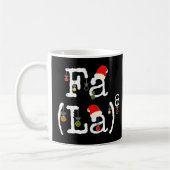 Mug Fa La 8 - Funky Math de Noël Nerd, Funny Math Te (Gauche)
