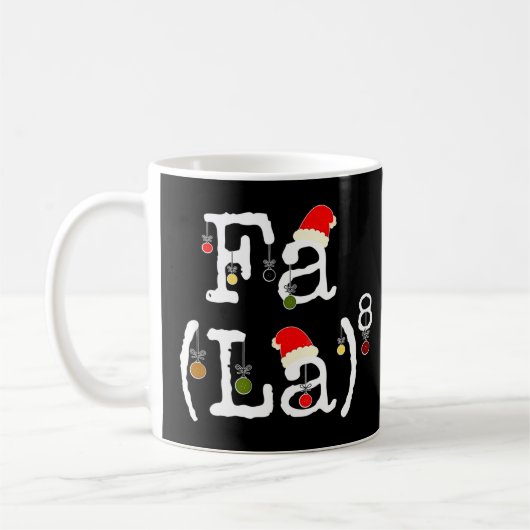 Mug Fa La 8 - Funky Math de Noël Nerd, Funny Math Te (Gauche)