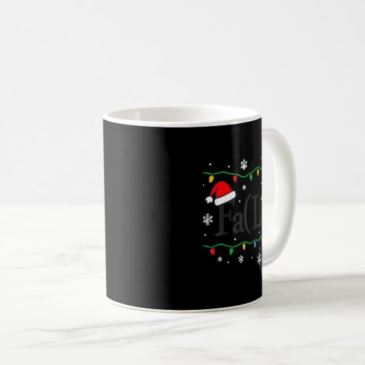 Mug Fa (la) 8 Funny Math Teacher Christmas Ugly Sweate (Devant droit)