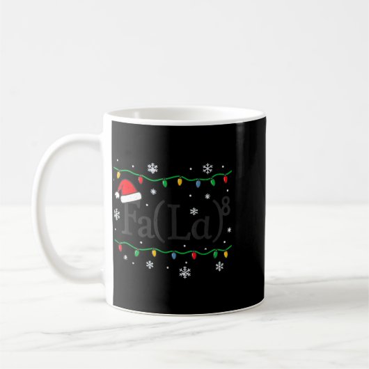 Mug Fa (la) 8 Funny Math Teacher Christmas Ugly Sweate (Gauche)