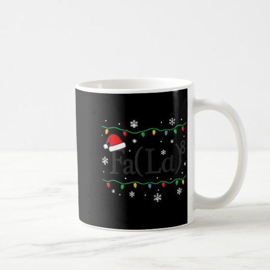 Mug Fa (la) 8 Funny Math Teacher Christmas Ugly Sweate (Droite)