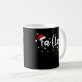 Mug Fa (La)8 Funny Noël Père Noël Fa La Math T-Shirt (Devant droit)