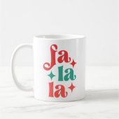 Mug Fa La La - Festive vacances Typographie Design (Gauche)