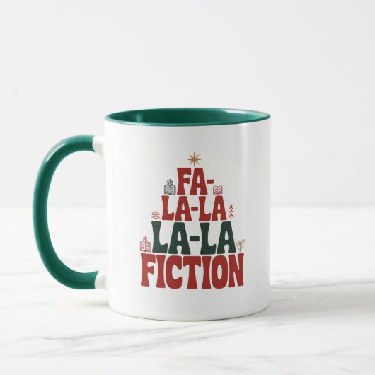 Mug Fa-la-la Fiction Holiday Reading (Gauche)