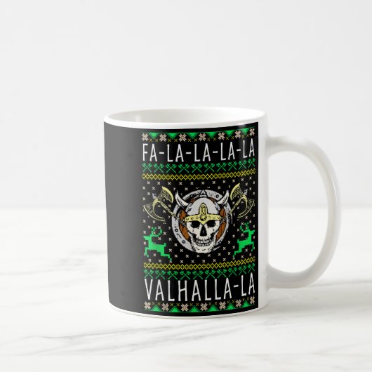 Mug Fa-la-la-la Valhalla-la Viking God Ugly Christmas (Droite)