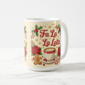 Mug Fa la la latte biscuits au gingembre (Devant droit)