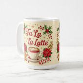 Mug Fa la la latte biscuits au gingembre (Devant gauche)