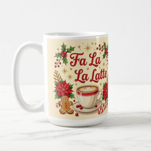 Mug Fa la la latte biscuits au gingembre (Gauche)