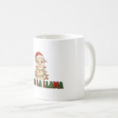 Mug Fa La La Llama Art typographique de Noël (Devant droit)