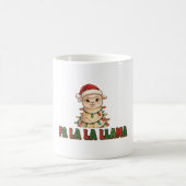 Mug Fa La La Llama Art typographique de Noël (Centre)