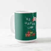 Mug Fa La La Llama Chemise - Llama Noël (Devant gauche)