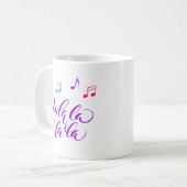 Mug Fa la la Music Lover Vacances (Devant gauche)