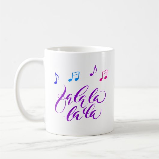 Mug Fa la la Music Lover Vacances (Gauche)