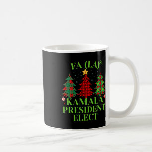 Mug Fa La La Plaid Noël Kamala Président élu Ho