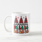 Mug Fa la la Retro Vacances de Noël Super (Gauche)