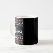 Mug Fa La La Valhalla Viking Ship Christmas Xmas Ugly (Devant gauche)